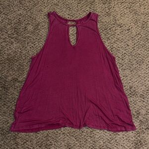 Torrid Fuchsia Keyhole Tank Top